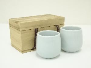 青和造　青白磁夫婦湯呑（保護箱）